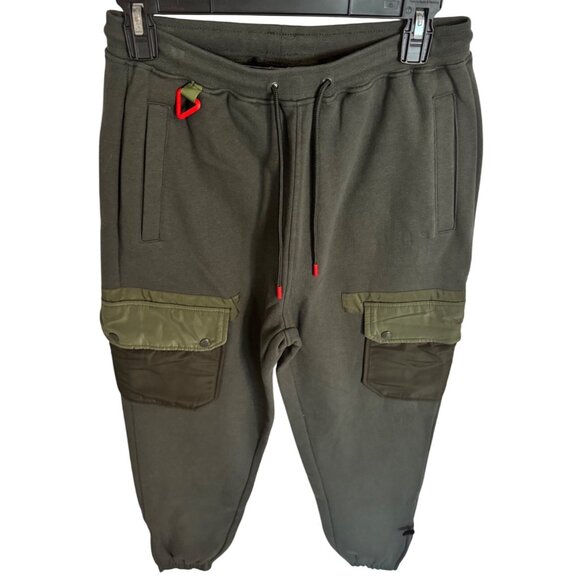 Staple Outdoor DVSN Size Small Sweat Pants Forrest Green Climbing Cargo NWT $78 - Picture 9 of 9